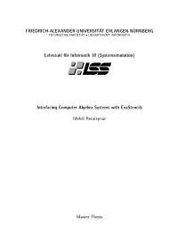 Interfacing Computer Algebra Systems with Exastencils