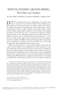 Why Do Ethnic Groups Rebel? New Data and Analysis