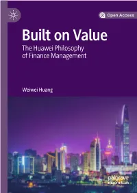 Built on Value the Huawei Philosophy of Finance Management