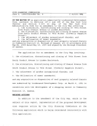 CITY PLANNING COMMISSION June 2, 1999/Calendar No. 9 in the MATTER of an Application Submitted by Lindenwood Development Corp. P