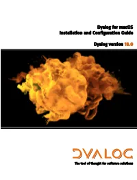 Dyalog for Macos Installation and Configuration Guide