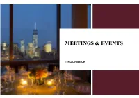 Meetings & Events