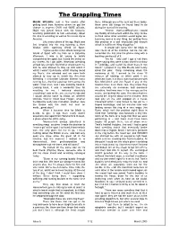 The Grappling Times -.:: GEOCITIES.Ws