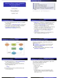 With SCL and C/C++ 3 Graphics for Guis and Data Plotting 4 Implementing Computational Models with C and Graphics José M