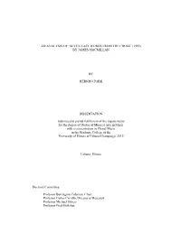 AN ANALYSIS of “SEVEN LAST WORDS from the CROSS” (1993) by JAMES MACMILLAN by HERNHO PARK DISSERTATION Submitted in Partial