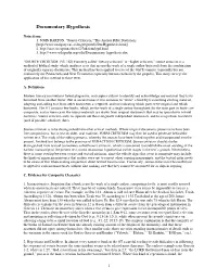 Documentary Hypothesis
