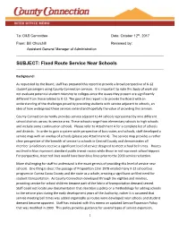 Fixed Route Service Near Schools