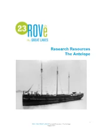 Research Resources the Antelope