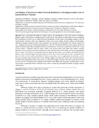 1 Contribution of Land Use to Rodent Flea Load Distribution in the Plague