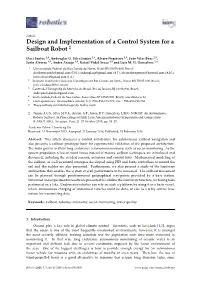Design and Implementation of a Control System for a Sailboat Robot ‡