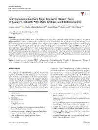 Focus on Caspase 1, Inducible Nitric Oxide Synthase, and Interferon-Gamma