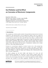 H2S Pollution and Its Effect on Corrosion of Electronic Components