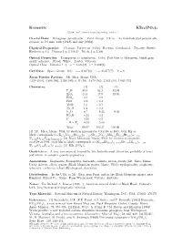 Kosnarite Kzr2(PO4)3 C 2001-2005 Mineral Data Publishing, Version 1