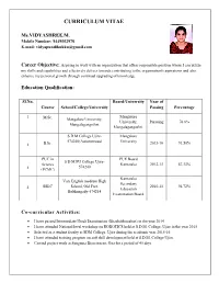 Ms. Vidyashree