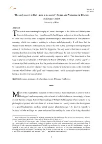 'The Only Secret Is That There Is No Secret': Sense and Nonsense in Deleuze Guillaume Collett