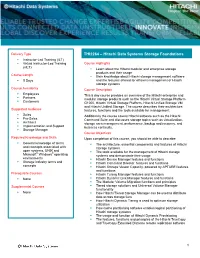 THI2264 – Hitachi Data Systems Storage Foundations