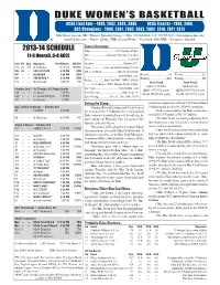 2013-14 WBB Game Notes
