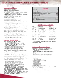 2014 Arkansas Spring Football Media Guide