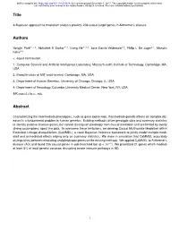 A Bayesian Approach to Mediation Analysis Predicts 206 Causal Target Genes in Alzheimer’S Disease