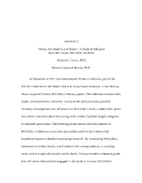 ABSTRACT “Books Are Made out of Books”: a Study of Influence From