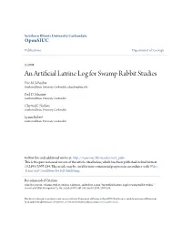 An Artificial Latrine Log for Swamp Rabbit Studies Eric M