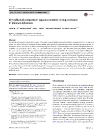 Glycoalkaloid Composition Explains Variation in Slug Resistance in Solanum Dulcamara