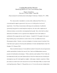 Looking Beyond the Obvious: Identifying Patterns in Coles Creek Mortuary Data