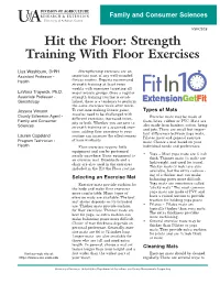 Strength Training with Floor Exercises