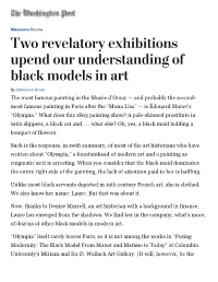 Two Revelatory Exhibitions Upend Our Understanding of Black Models In