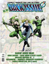 Backup Series Issue! 0 8 Green Lantern • Green Arrow & Black Canary 2 6 7 7