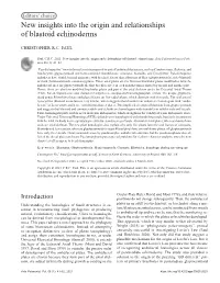 New Insights Into the Origin and Relationships of Blastoid Echinoderms