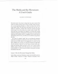 The Media and the Movement: a User's Guide