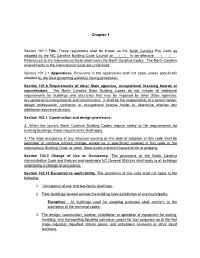2012 NC Fire Code