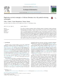 Exploring Survival Strategies of African Savanna Trees by Partial Ordering Techniques