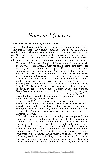 NOTES and QUERIES Moray Comrie