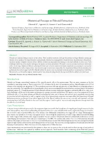 Obstetrical Forceps in Fibroid Extraction