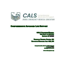 Cals Provider Manual the First 30 Minutes Edition 15 2019