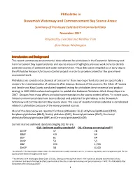 Phthalates in Duwamish Waterway and Commencement Bay Source