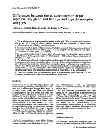 Submaxillary Gland and the A2a- and A2b-Adrenoceptor Subtypes 1Anton D