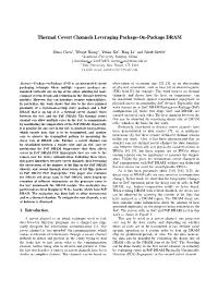 Thermal Covert Channels Leveraging Package-On-Package DRAM
