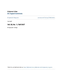 BC Digital Commons Vol. 83, No. 1 | Fall 2007