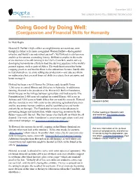 Doing Good by Doing Well: (Com)Passion and Financial Skills for Humanity by Matt Hagny