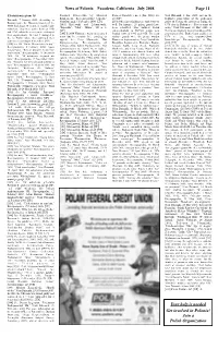 Page 11 Your Help Is Needed Get Involved in Polonia! Join a Polish Organization