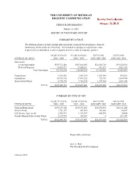 Regents' Report Summary 100131.Xlsx