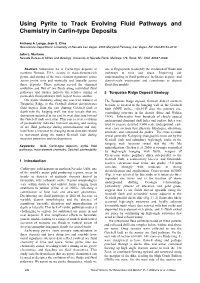 Using Pyrite to Track Evolving Fluid Pathways and Chemistry in Carlin-Type Deposits