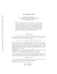 Arxiv:Math/9905079V1 [Math.RA] 12 May 1999 Ento 1.1