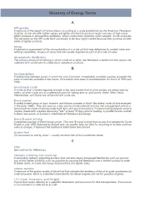 Glossary of Energy Terms
