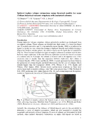 Indirect Tephra Volume Estimations Using Theorical Models for Some Chilean Historical Volcanic Eruptions with Sustained Columns J.E