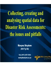 Spatial Data Management for Disaster Risk Management