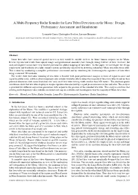 A Multi-Frequency Radar Sounder for Lava Tubes Detection on the Moon : Design, Performance Assessment and Simulations